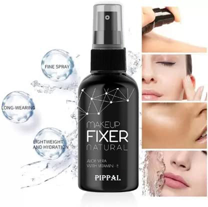Pippal Beauty Makeup Fixer Natural Dewy Finish with Vitamin E And Aloe Vera Long-Lasting Hydrating & Refreshing Setting Spray 80ml (Pack of 1) with Fit Skin Mascara
